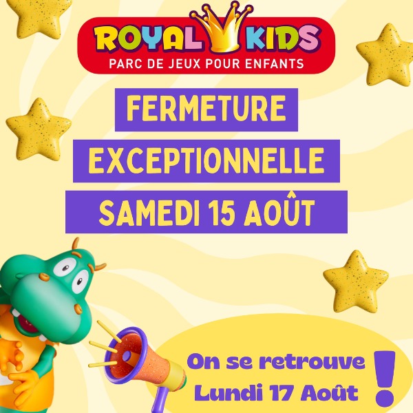 Fermeture Exceptionnelle Samedi 15 Août