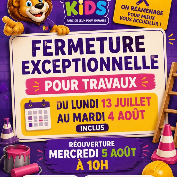 🚧 INFORMATION TRAVAUX 🚧
