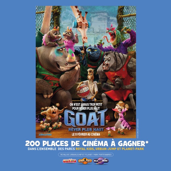 🎬 CONCOURS CINÉMA – GAGNE TES PLACES POUR GOAT – Rêver plus haut ! 🏀✨